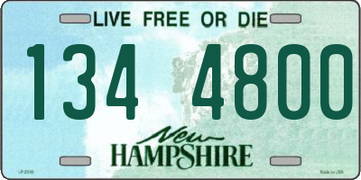 NH license plate 1344800