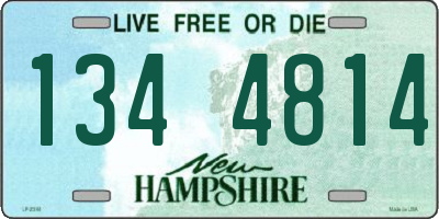 NH license plate 1344814