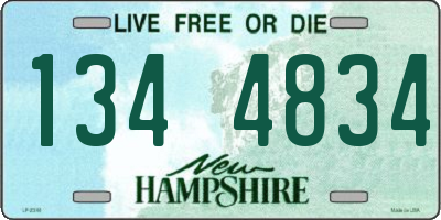 NH license plate 1344834