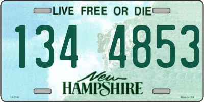 NH license plate 1344853