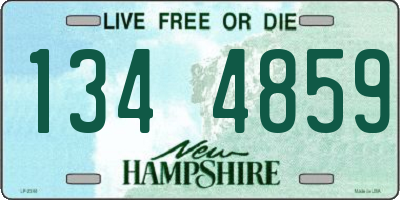 NH license plate 1344859