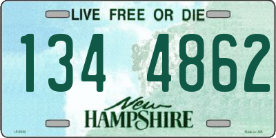 NH license plate 1344862