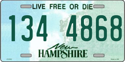 NH license plate 1344868
