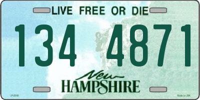 NH license plate 1344871