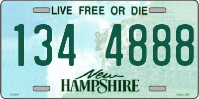 NH license plate 1344888
