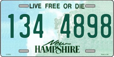 NH license plate 1344898