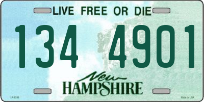 NH license plate 1344901