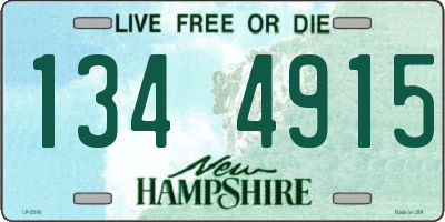 NH license plate 1344915