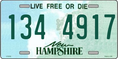 NH license plate 1344917
