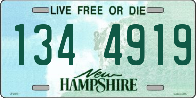 NH license plate 1344919