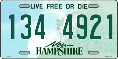 NH license plate 1344921