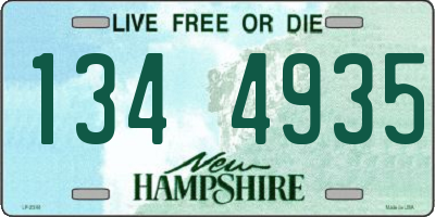 NH license plate 1344935