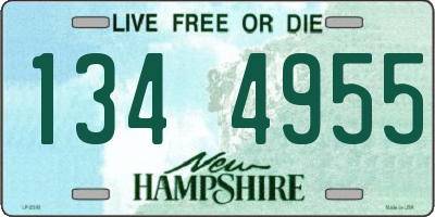 NH license plate 1344955