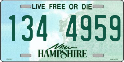 NH license plate 1344959