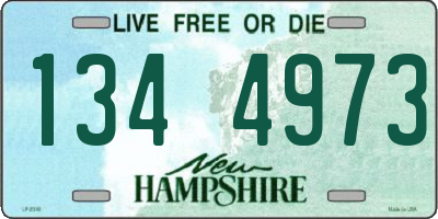 NH license plate 1344973