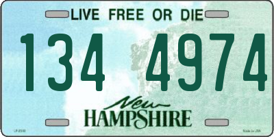 NH license plate 1344974