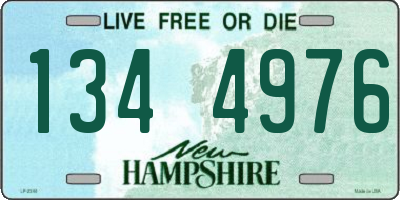 NH license plate 1344976