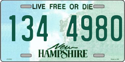 NH license plate 1344980
