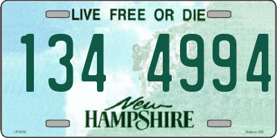 NH license plate 1344994