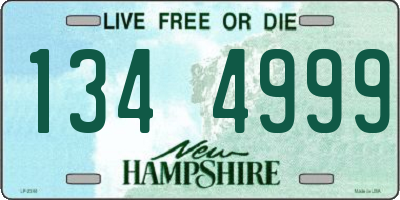 NH license plate 1344999