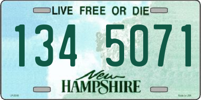 NH license plate 1345071