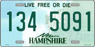 NH license plate 1345091