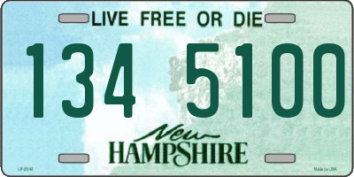 NH license plate 1345100