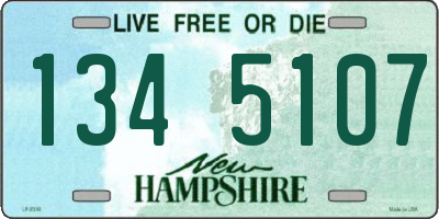 NH license plate 1345107