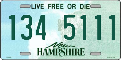 NH license plate 1345111