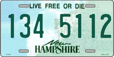 NH license plate 1345112