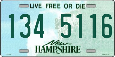NH license plate 1345116