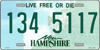 NH license plate 1345117