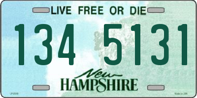 NH license plate 1345131