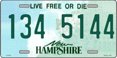 NH license plate 1345144