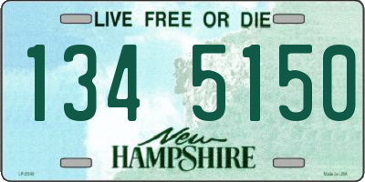 NH license plate 1345150