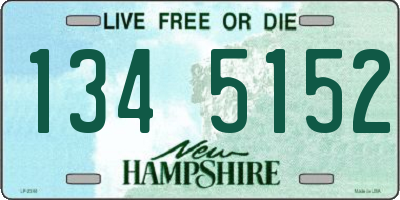 NH license plate 1345152