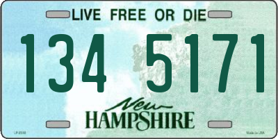 NH license plate 1345171