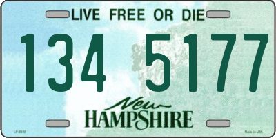 NH license plate 1345177