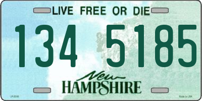 NH license plate 1345185