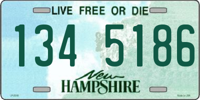 NH license plate 1345186
