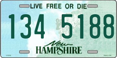 NH license plate 1345188