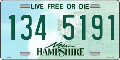 NH license plate 1345191