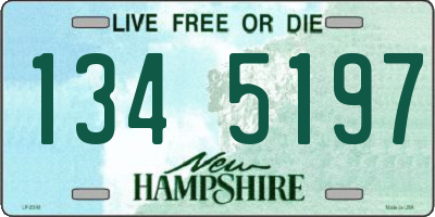 NH license plate 1345197