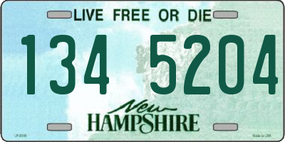 NH license plate 1345204