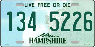 NH license plate 1345226