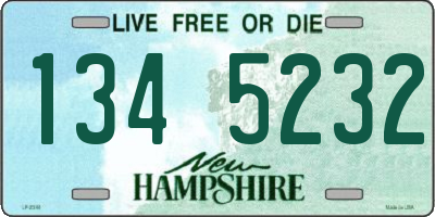 NH license plate 1345232