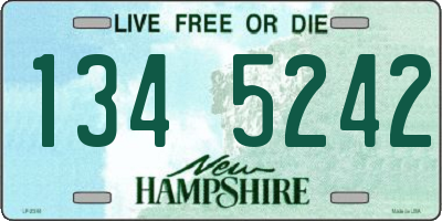 NH license plate 1345242