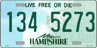 NH license plate 1345273