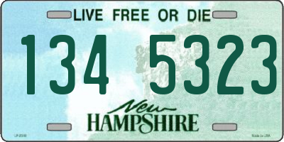 NH license plate 1345323