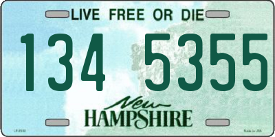 NH license plate 1345355